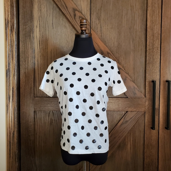 Prada Sequin Polka Dot Tshirt - Picture 1 of 5